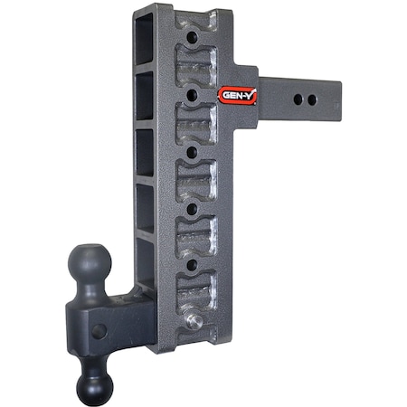 Gen-Y Hitch MEGA-DUTY 2.5 Shank 12 Offset Drop 3K TW 21K Hitch & GH-061 Dual-Ball GH-916